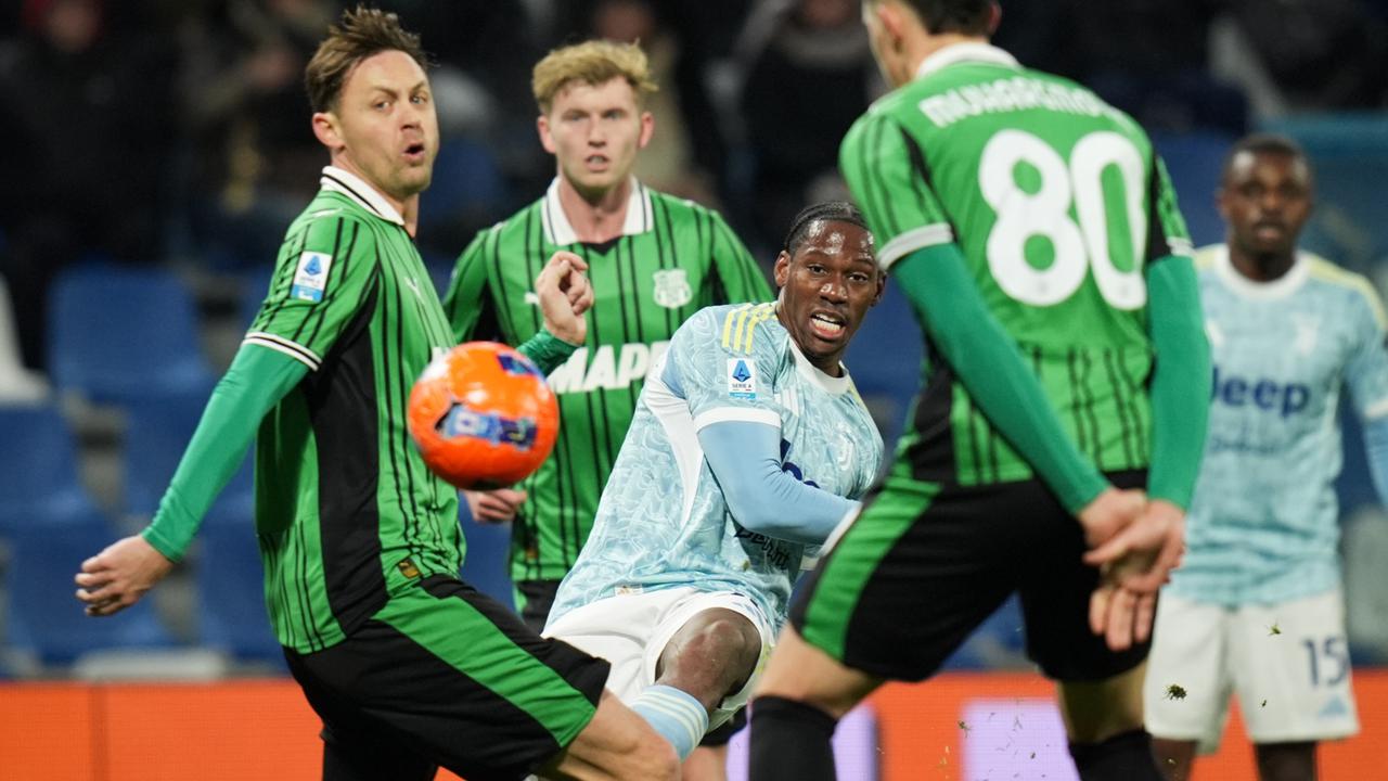 Jonathan David merayakan gol kemenangan Juventus di pekan ke-19 Liga Italia 2025/2026