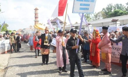Pesona Midang Morge Siwe: Arak-arakan Busana Adat di OKI