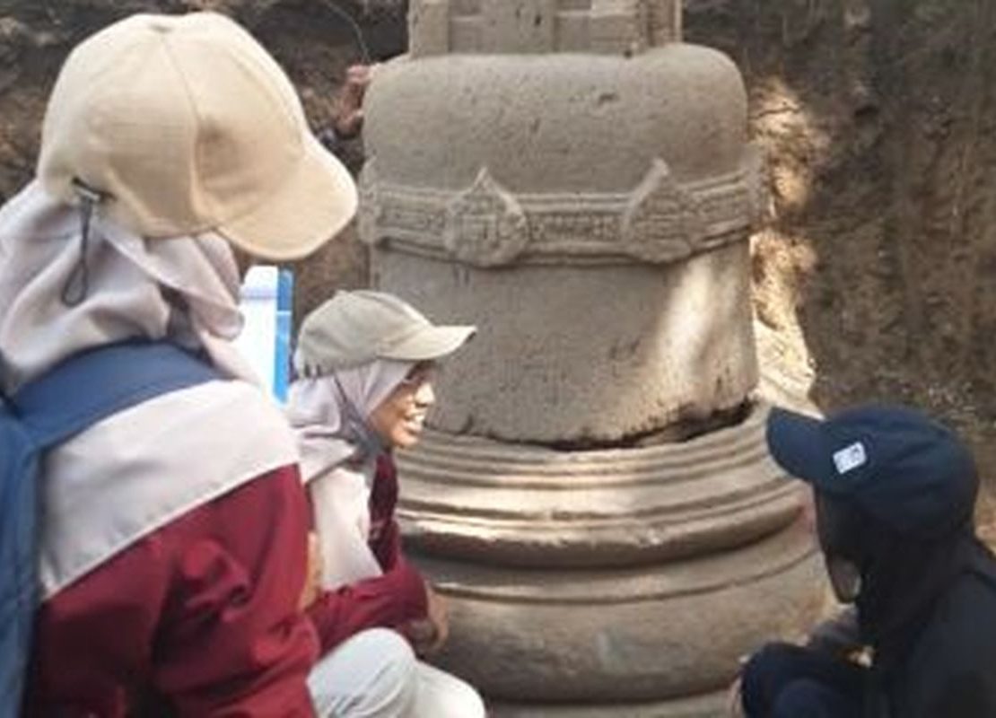 Stupa kuno yang ditemukan di Desa Nepen Boyolali