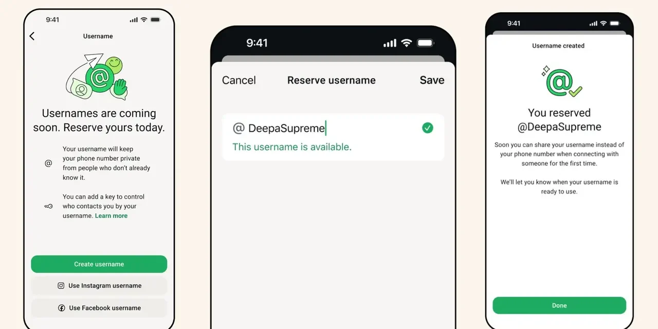 WhatsApp Hadirkan Username, Begini Cara Reservasi Nama Akun