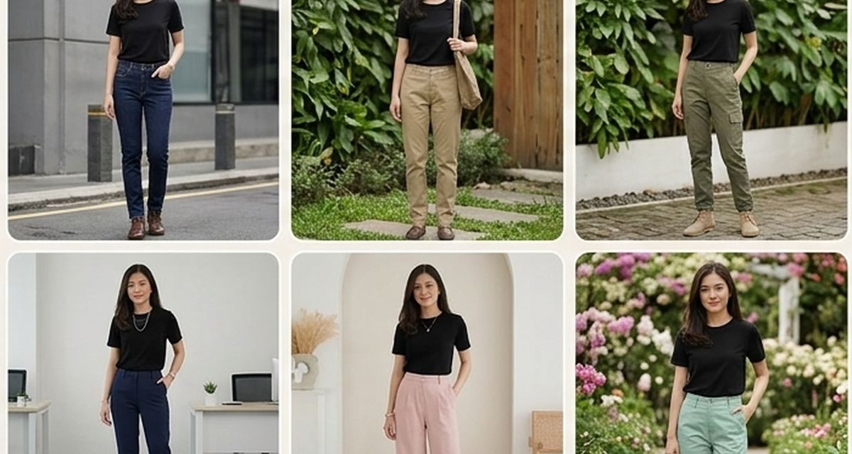18 Warna Celana yang Cocok dengan Baju Hitam, Stylish untuk Berbagai Gaya