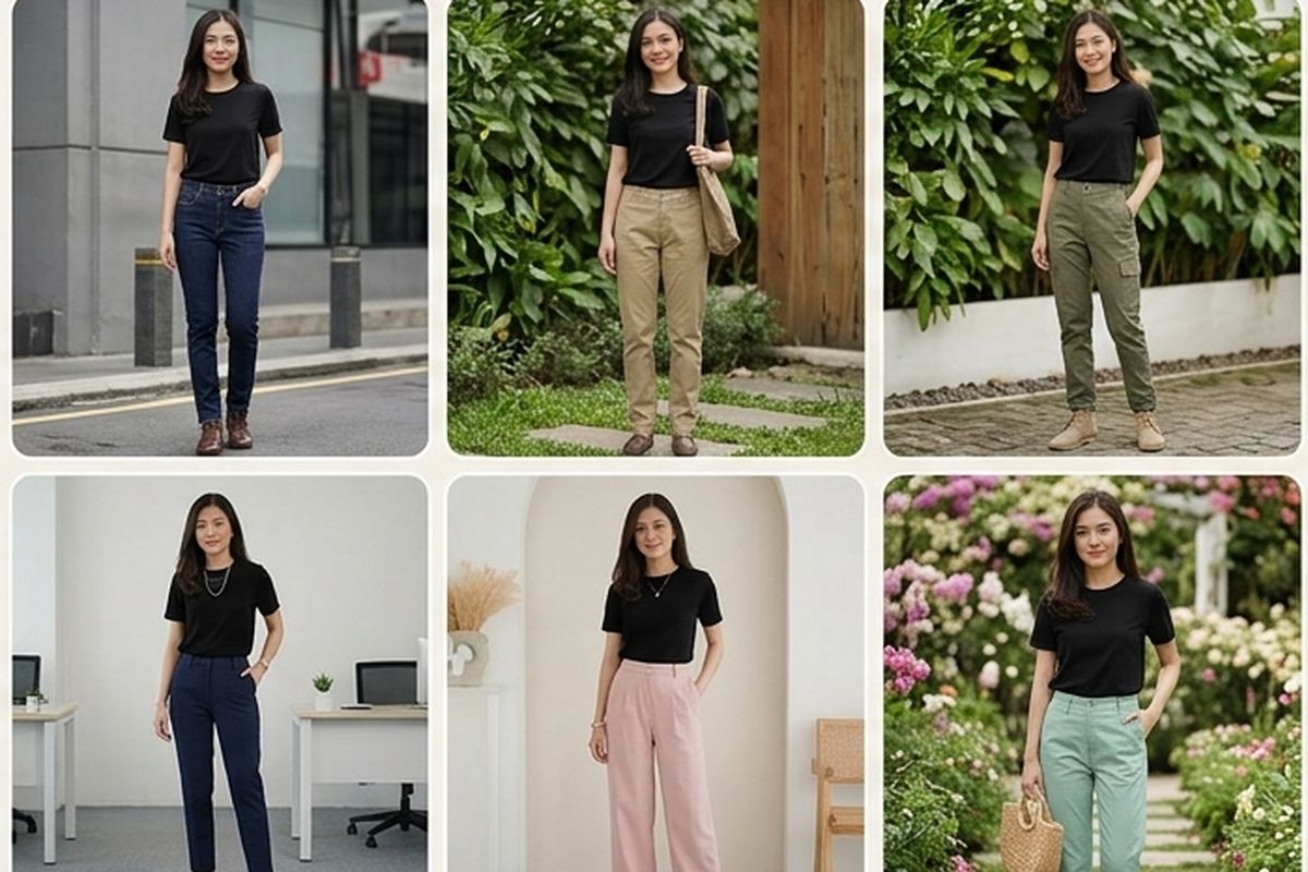 Kombinasi Baju Warna Hitam