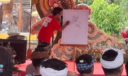 Pelajar Klungkung Dalami Seni Lukis Wayang Kamasan Lewat Workshop Budaya 2026